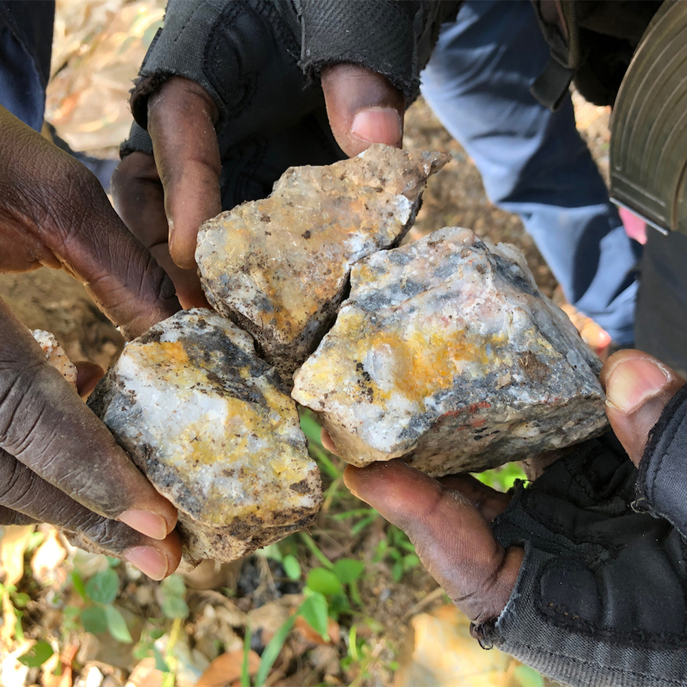 Upimaji wa sampuli katika miamba/Mawe